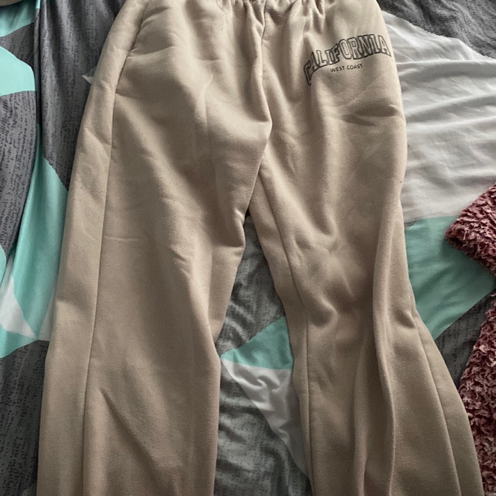 Shein sweatpants- letter graphic elastic waist